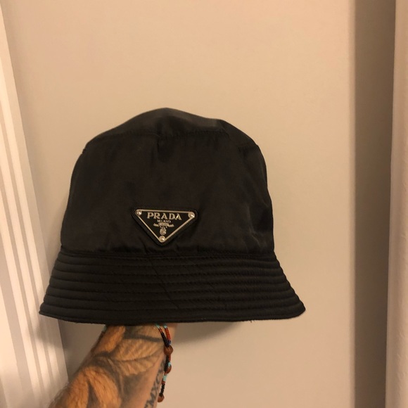 prada technical fabric hat